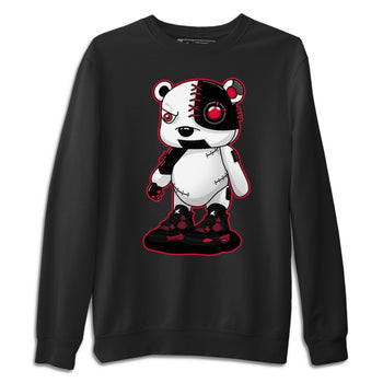 Jordan 4 Red Thunder Sneaker Match Tees Cyborg Bear Sneaker Tees Jordan 4 Red Thunder Sneaker Release Tees Unisex Shirts