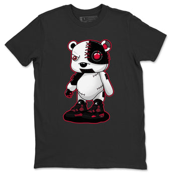 Jordan 4 Red Thunder Sneaker Match Tees Cyborg Bear Sneaker Tees Jordan 4 Red Thunder Sneaker Release Tees Unisex Shirts
