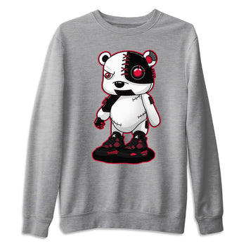 Jordan 4 Red Thunder Sneaker Match Tees Cyborg Bear Sneaker Tees Jordan 4 Red Thunder Sneaker Release Tees Unisex Shirts