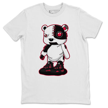 Jordan 4 Red Thunder Sneaker Match Tees Cyborg Bear Sneaker Tees Jordan 4 Red Thunder Sneaker Release Tees Unisex Shirts