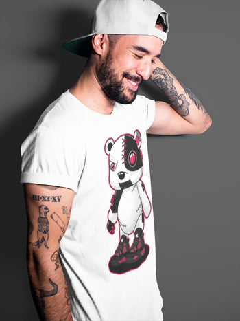 Jordan 4 Red Thunder Sneaker Match Tees Cyborg Bear Sneaker Tees Jordan 4 Red Thunder Sneaker Release Tees Unisex Shirts
