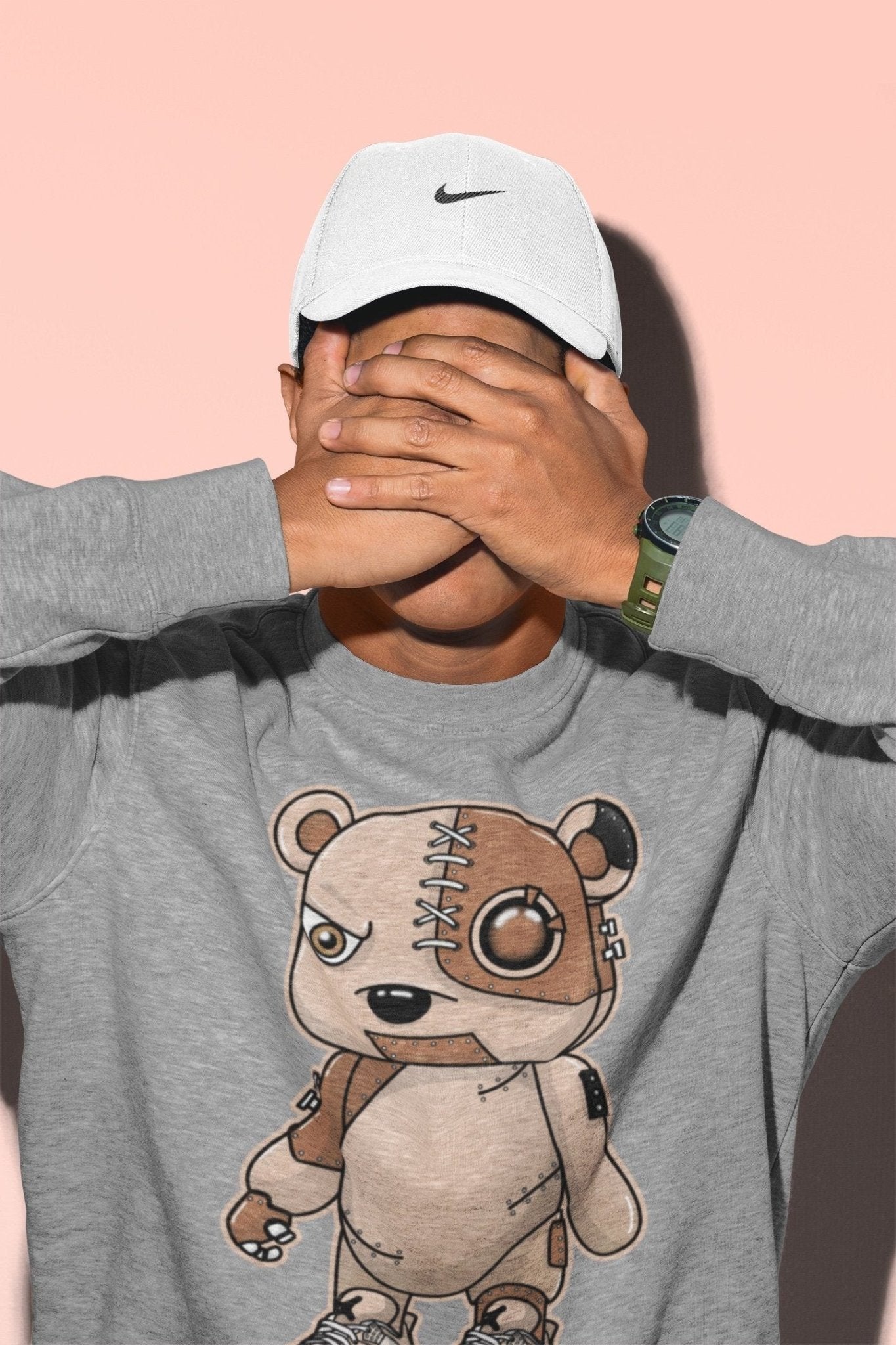 Jordan 4 Shimmer Sneaker Match Tees Cyborg Bear Sneaker Tees Jordan 4 Shimmer Sneaker Release Tees Unisex Shirts