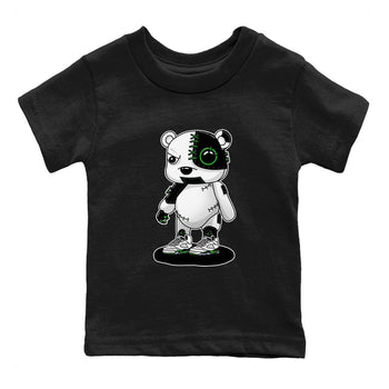 5s Lucky Green shirt to match jordans Cyborg Bear sneaker tees Air Jordan 5 Lucky Green SNRT sneaker release tees baby toddler Black 2 cotton Shirt