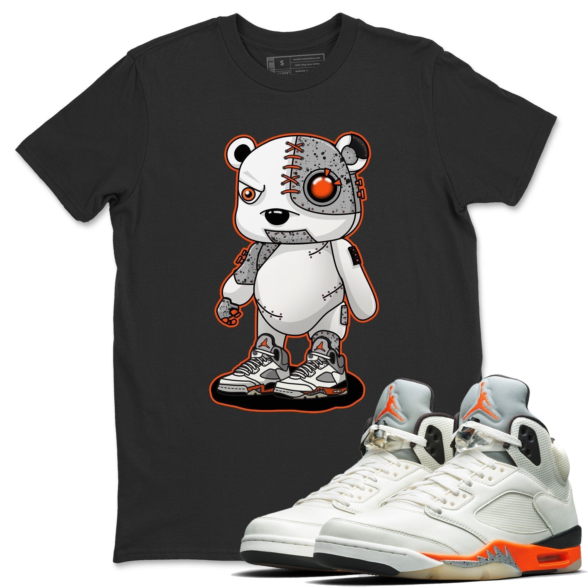 Jordan 5 Shattered Backboard Sneaker Match Tees Cyborg Bear Sneaker Tees Jordan 5 Shattered Backboard Sneaker Release Tees Unisex Shirts