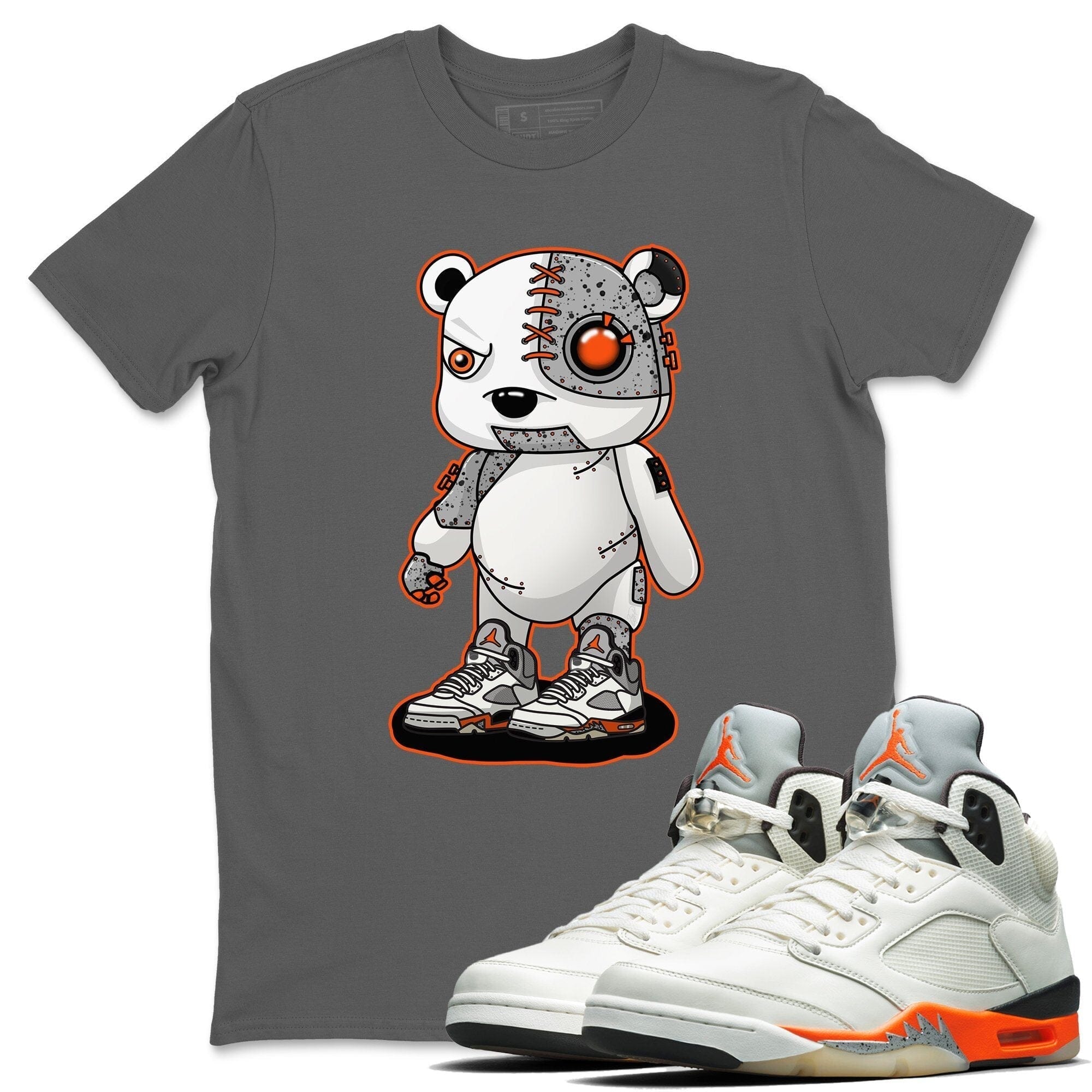 Jordan 5 Shattered Backboard Sneaker Match Tees Cyborg Bear Sneaker Tees Jordan 5 Shattered Backboard Sneaker Release Tees Unisex Shirts
