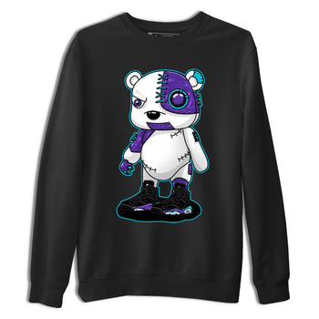 AJ6 Aqua shirt to match jordans Cyborg Bear sneaker release tees Air Jordan 6 Aqua SNRT Sneaker Tees Unisex Streetwear Clothing Black 2 T-Shirt