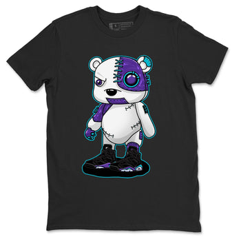 AJ6 Aqua shirt to match jordans Cyborg Bear sneaker release tees Air Jordan 6 Aqua SNRT Sneaker Tees Unisex Streetwear Clothing Black 2 T-Shirt