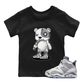 Jordan 6 Cool Grey Sneaker Match Tees Cyborg Bear Sneaker Tees Jordan 6 Cool Grey Sneaker Release Tees Kids Shirts