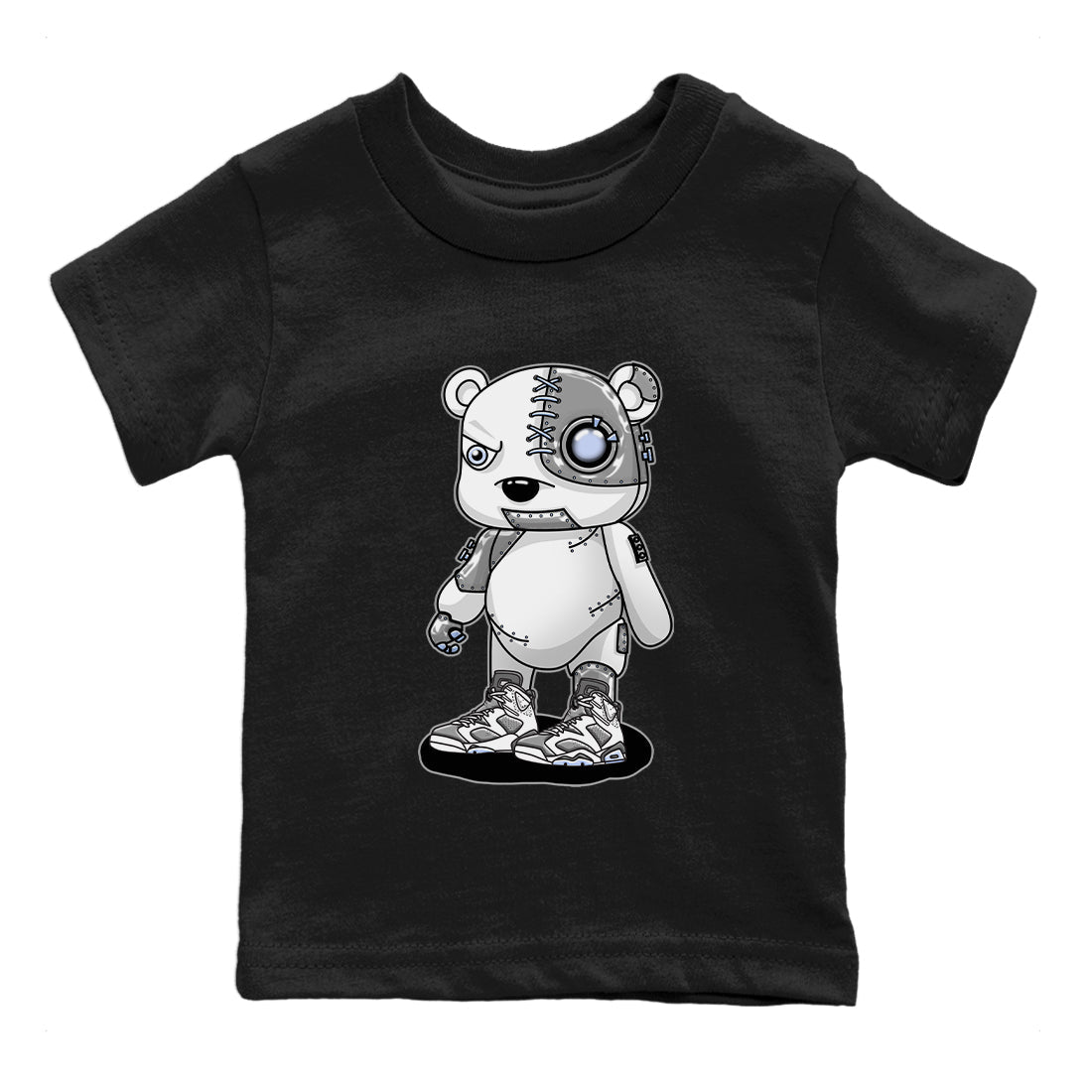Jordan 6 Cool Grey Sneaker Match Tees Cyborg Bear Sneaker Tees Jordan 6 Cool Grey Sneaker Release Tees Kids Shirts