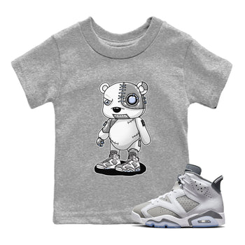 Jordan 6 Cool Grey Sneaker Match Tees Cyborg Bear Sneaker Tees Jordan 6 Cool Grey Sneaker Release Tees Kids Shirts