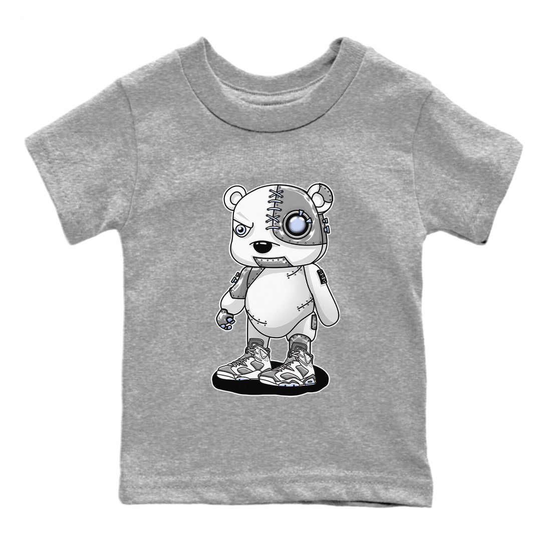 Jordan 6 Cool Grey Sneaker Match Tees Cyborg Bear Sneaker Tees Jordan 6 Cool Grey Sneaker Release Tees Kids Shirts