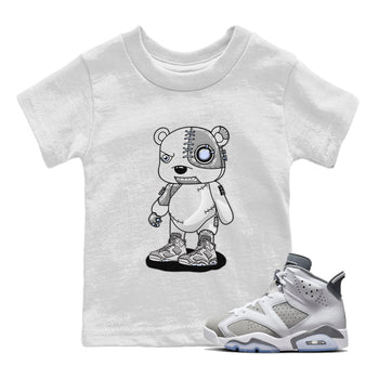 Jordan 6 Cool Grey Sneaker Match Tees Cyborg Bear Sneaker Tees Jordan 6 Cool Grey Sneaker Release Tees Kids Shirts