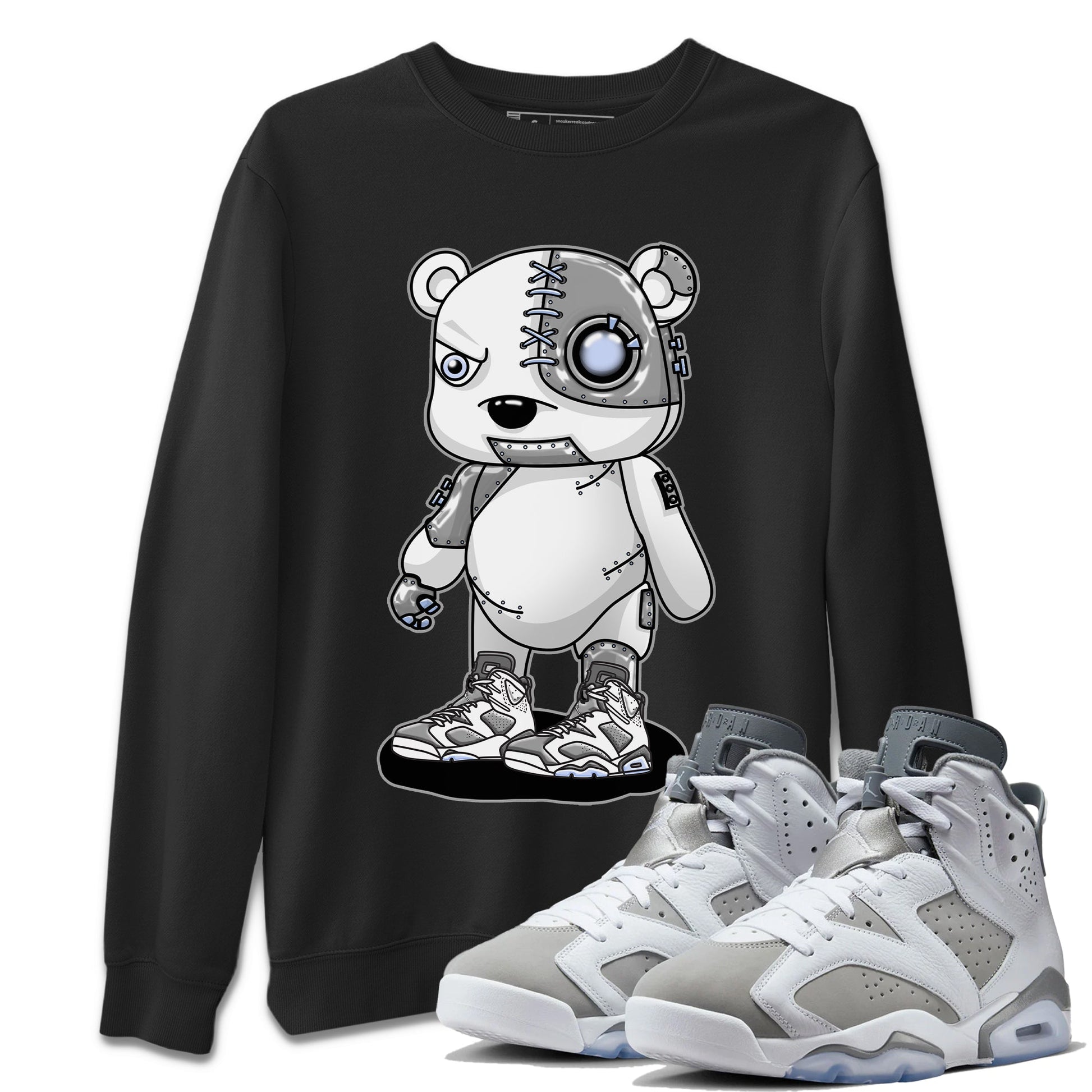 Jordan 6 Cool Grey Sneaker Match Tees Cyborg Bear Sneaker Tees Jordan 6 Cool Grey Sneaker Release Tees Unisex Shirts