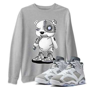 Jordan 6 Cool Grey Sneaker Match Tees Cyborg Bear Sneaker Tees Jordan 6 Cool Grey Sneaker Release Tees Unisex Shirts