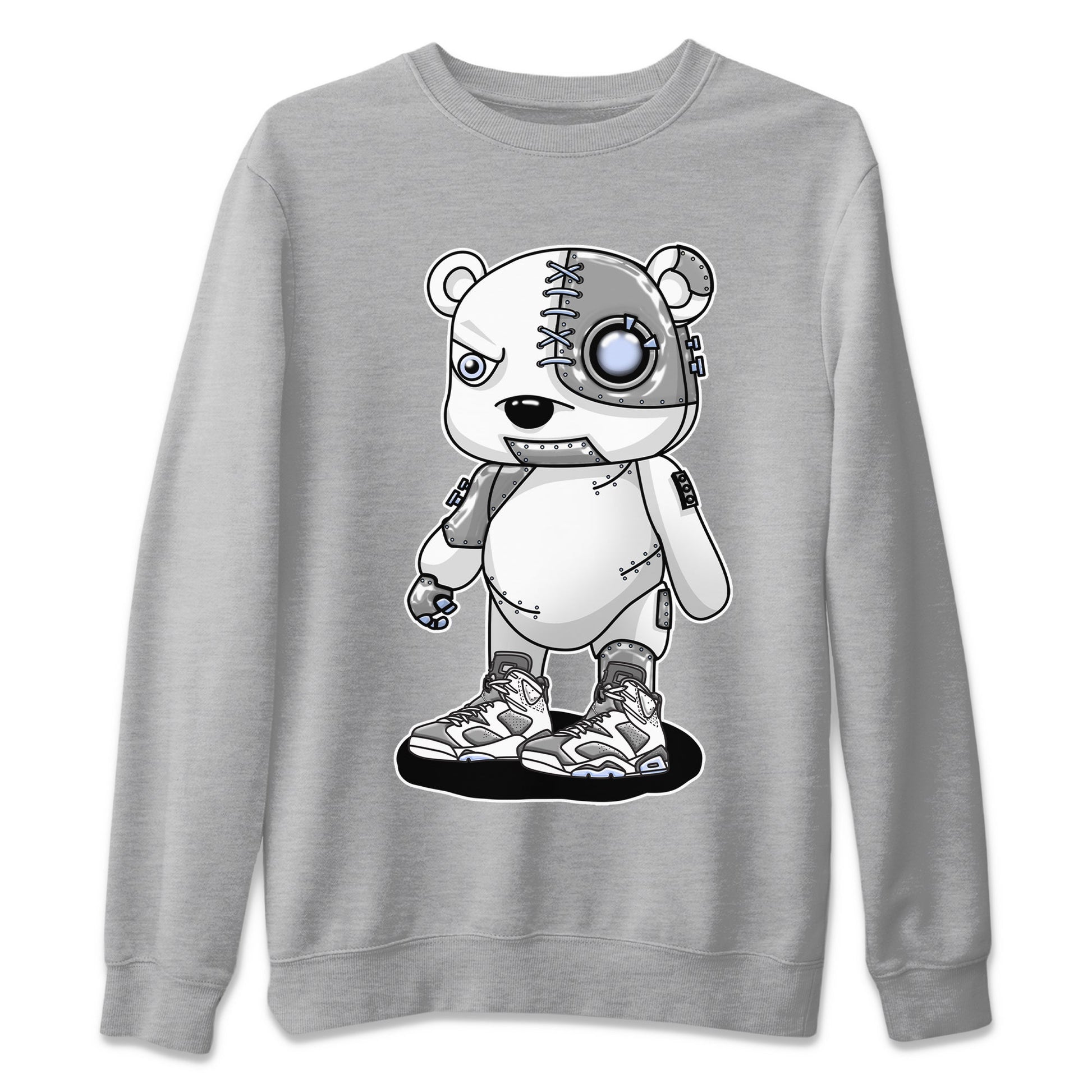 Jordan 6 Cool Grey Sneaker Match Tees Cyborg Bear Sneaker Tees Jordan 6 Cool Grey Sneaker Release Tees Unisex Shirts