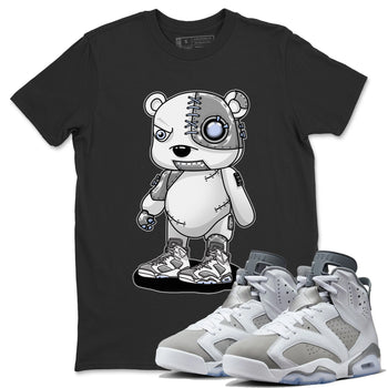 Jordan 6 Cool Grey Sneaker Match Tees Cyborg Bear Sneaker Tees Jordan 6 Cool Grey Sneaker Release Tees Unisex Shirts