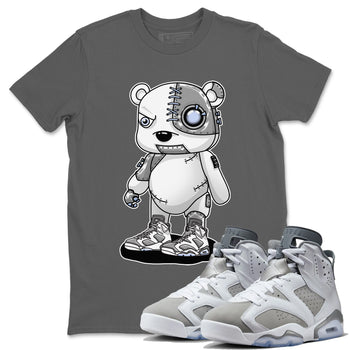 Jordan 6 Cool Grey Sneaker Match Tees Cyborg Bear Sneaker Tees Jordan 6 Cool Grey Sneaker Release Tees Unisex Shirts