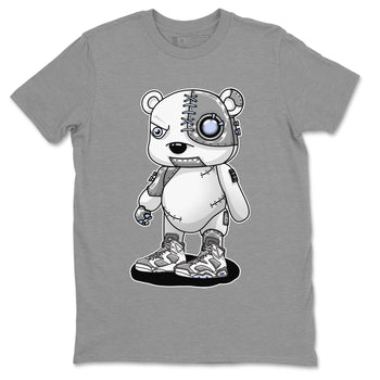 Jordan 6 Cool Grey Sneaker Match Tees Cyborg Bear Sneaker Tees Jordan 6 Cool Grey Sneaker Release Tees Unisex Shirts
