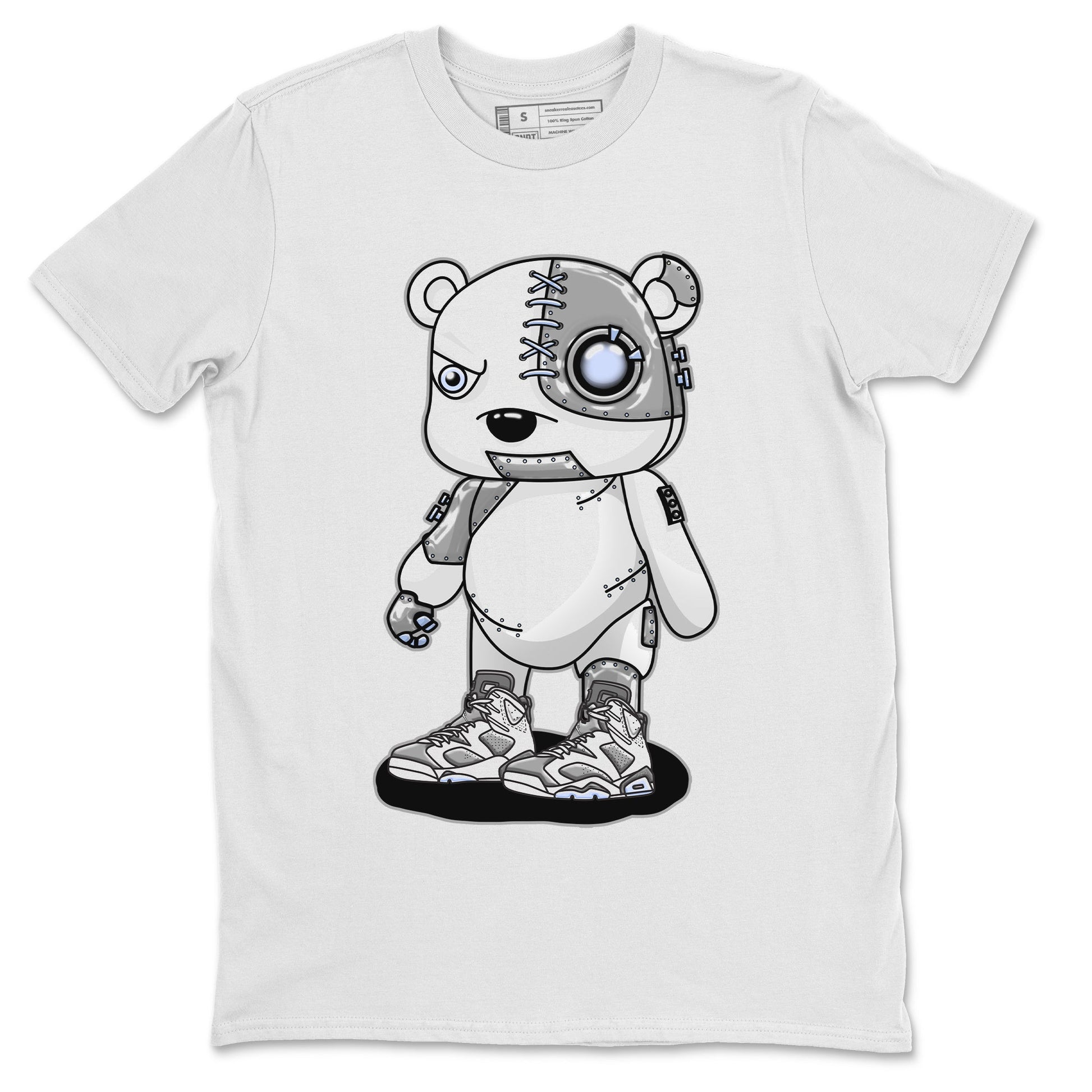 Jordan 6 Cool Grey Sneaker Match Tees Cyborg Bear Sneaker Tees Jordan 6 Cool Grey Sneaker Release Tees Unisex Shirts