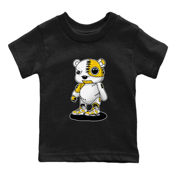 Cyborg Bear sneaker match tees to Yellow Ochre 6s street fashion brand for shirts to match Jordans SNRT Sneaker Tees Air Jordan 6 Yellow Ochre unisex t-shirt Black 2 youth shirt