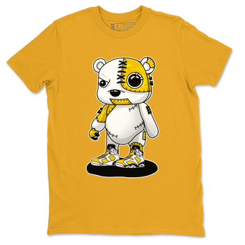 Cyborg Bear sneaker match tees to Yellow Ochre 6s street fashion brand for shirts to match Jordans SNRT Sneaker Tees Air Jordan 6 Yellow Ochre unisex t-shirt Gold 2 unisex shirt