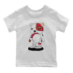 Jordan 7 Cardinal Sneaker Match Tees Cyborg Bear Sneaker Tees Jordan 7 Cardinal Sneaker Release Tees Kids Shirts