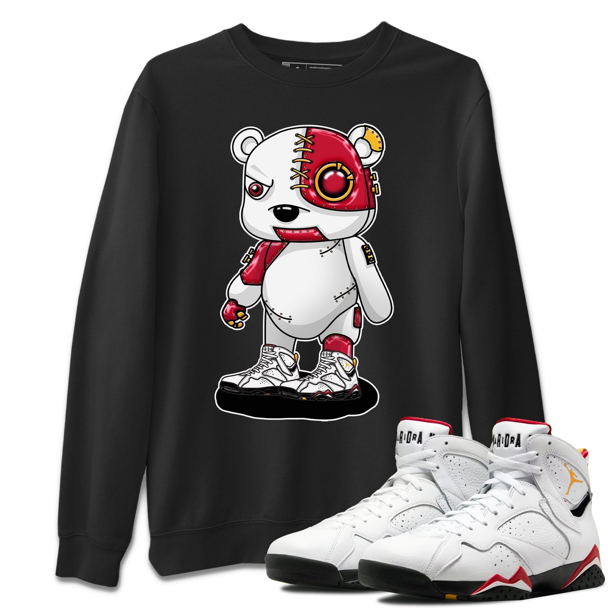 Jordan 7 Cardinal Sneaker Match Tees Cyborg Bear Sneaker Tees Jordan 7 Cardinal Sneaker Release Tees Unisex Shirts