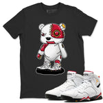 Jordan 7 Cardinal Sneaker Match Tees Cyborg Bear Sneaker Tees Jordan 7 Cardinal Sneaker Release Tees Unisex Shirts