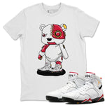 Jordan 7 Cardinal Sneaker Match Tees Cyborg Bear Sneaker Tees Jordan 7 Cardinal Sneaker Release Tees Unisex Shirts