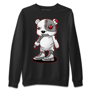Jordan 9 Fire Red Sneaker Match Tees Cyborg Bear Sneaker Tees Jordan 9 Fire Red Sneaker Release Tees Unisex Shirts