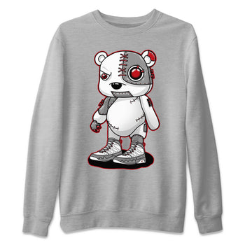 Jordan 9 Fire Red Sneaker Match Tees Cyborg Bear Sneaker Tees Jordan 9 Fire Red Sneaker Release Tees Unisex Shirts