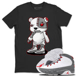 Jordan 9 Fire Red Sneaker Match Tees Cyborg Bear Sneaker Tees Jordan 9 Fire Red Sneaker Release Tees Unisex Shirts