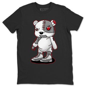 Jordan 9 Fire Red Sneaker Match Tees Cyborg Bear Sneaker Tees Jordan 9 Fire Red Sneaker Release Tees Unisex Shirts