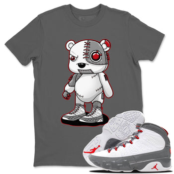 Jordan 9 Fire Red Sneaker Match Tees Cyborg Bear Sneaker Tees Jordan 9 Fire Red Sneaker Release Tees Unisex Shirts