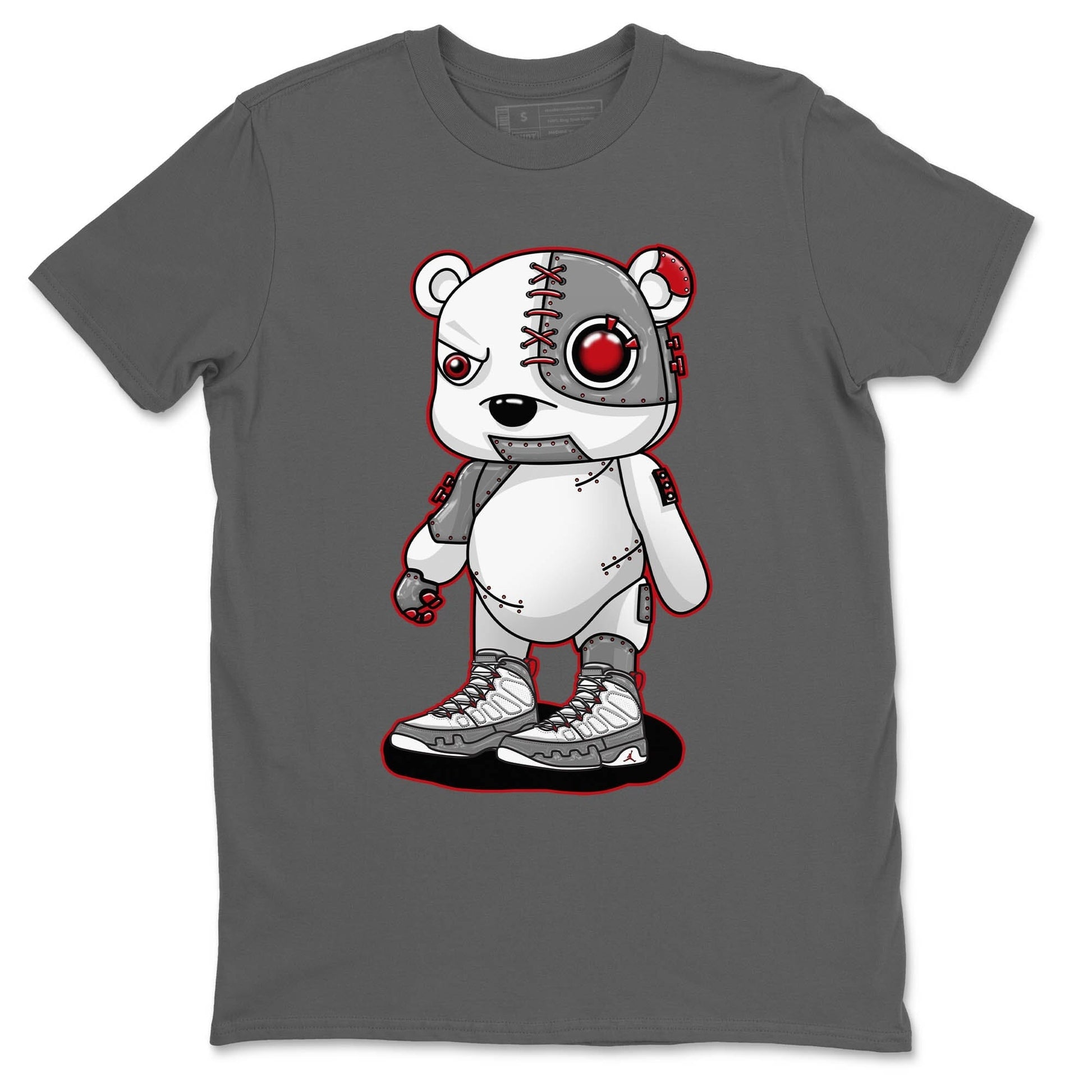 Jordan 9 Fire Red Sneaker Match Tees Cyborg Bear Sneaker Tees Jordan 9 Fire Red Sneaker Release Tees Unisex Shirts