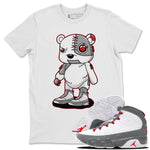 Jordan 9 Fire Red Sneaker Match Tees Cyborg Bear Sneaker Tees Jordan 9 Fire Red Sneaker Release Tees Unisex Shirts