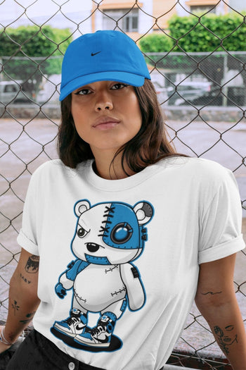 Jordan 1 Travis Scott Fragment Sneaker Match Tees Cyborg Bear Sneaker Tees Jordan 1 Travis Scott Fragment Sneaker Release Tees Unisex Shirts