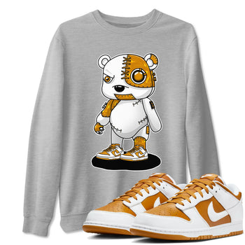 Cyborg Bear sneaker match tees to Dark Curry Reverse Curry street fashion brand for shirts to match Jordans SNRT Sneaker Tees Dunk Dark Curry unisex t-shirt Heather Grey 1 unisex shirt