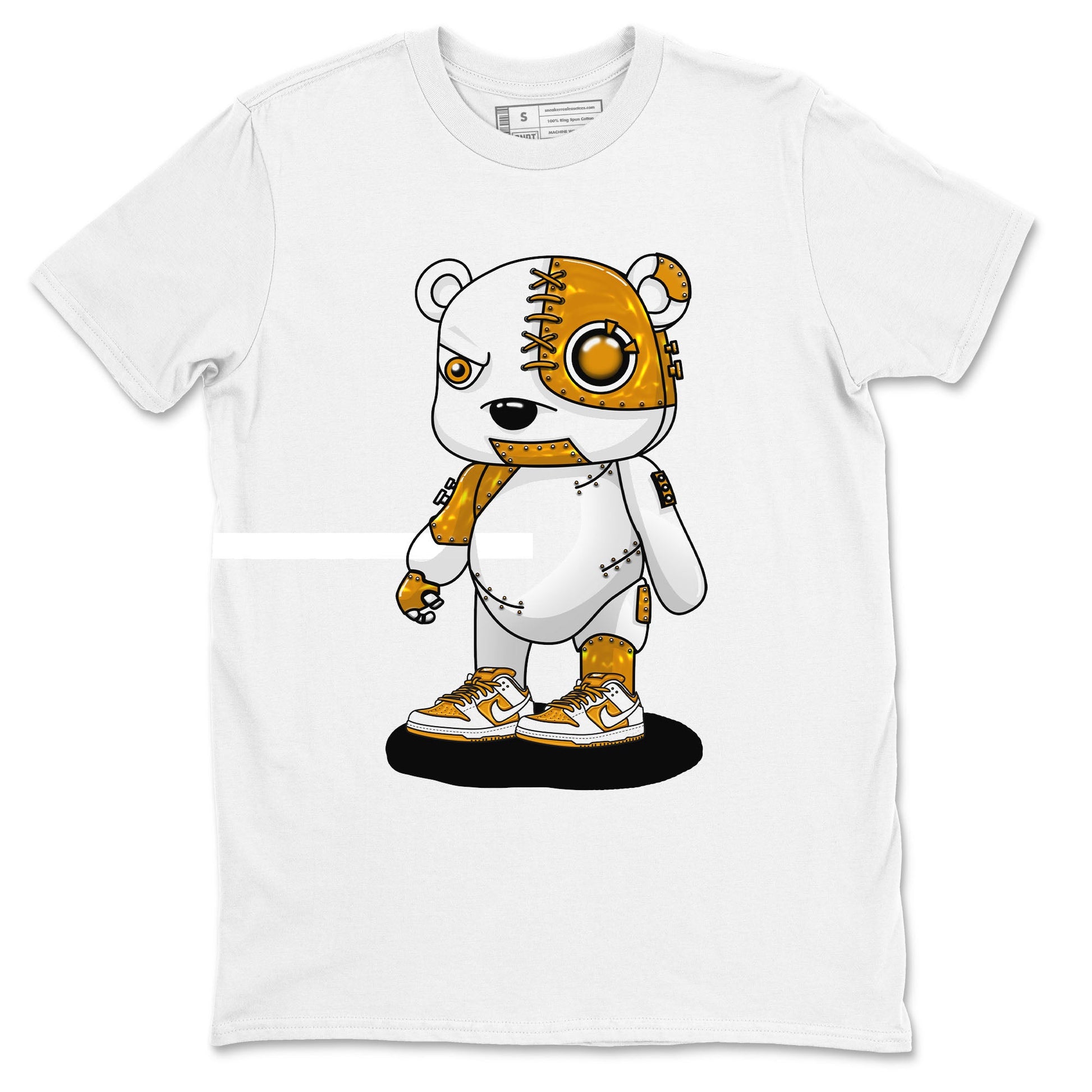 Cyborg Bear sneaker match tees to Dark Curry Reverse Curry street fashion brand for shirts to match Jordans SNRT Sneaker Tees Dunk Dark Curry unisex t-shirt White 2 unisex shirt
