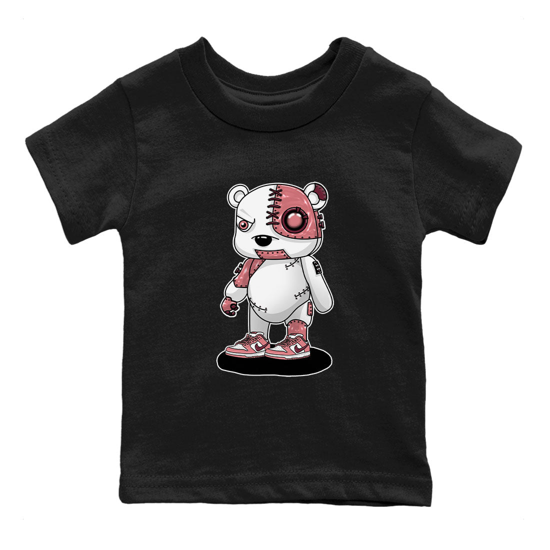 Dunk Valentine's Day shirt to match jordans Cyborg Bear sneaker tees Dunks Valentine's Day SNRT sneaker release tees baby toddler Black 2 cotton Shirt