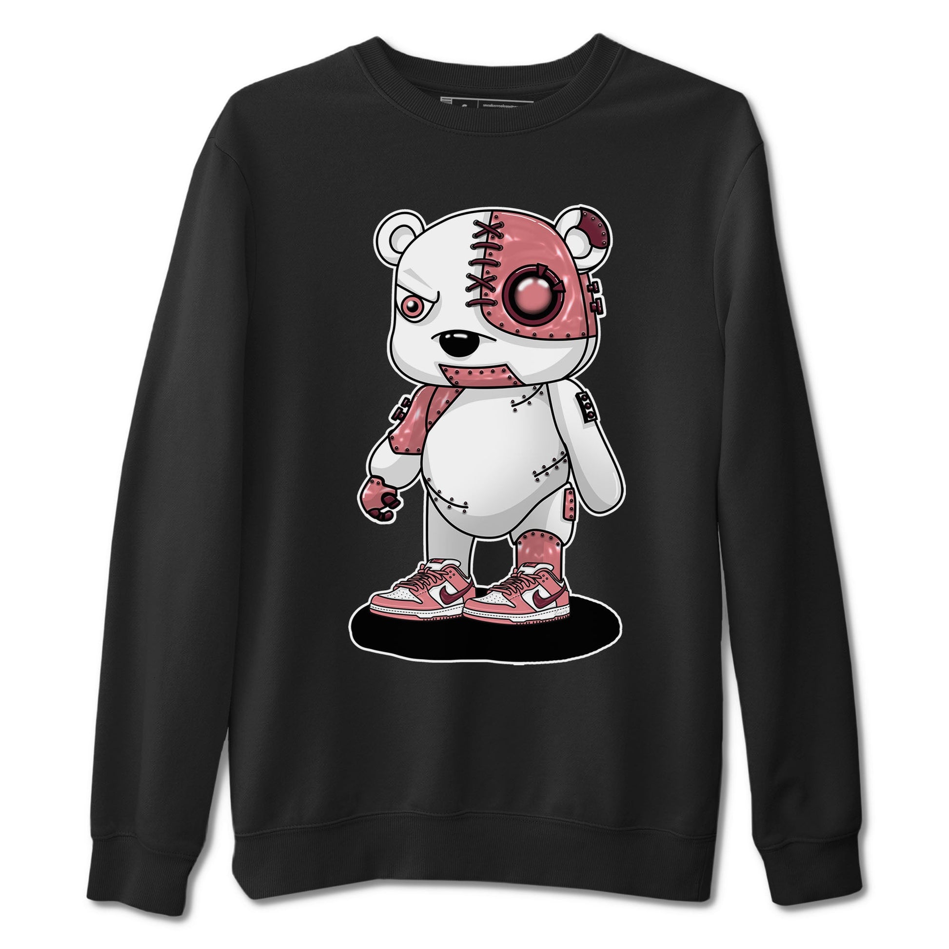 Dunk Valentine's Day shirt to match jordans Cyborg Bear sneaker tees Dunks Valentine's Day SNRT sneaker Release Tees unisex cotton Black 2 crew neck shirt