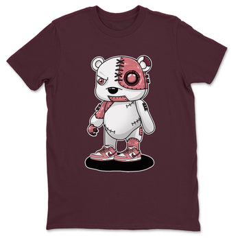 Dunk Valentine's Day shirt to match jordans Cyborg Bear sneaker tees Dunks Valentine's Day SNRT sneaker Release Tees unisex cotton Maroon 2 crew neck shirt