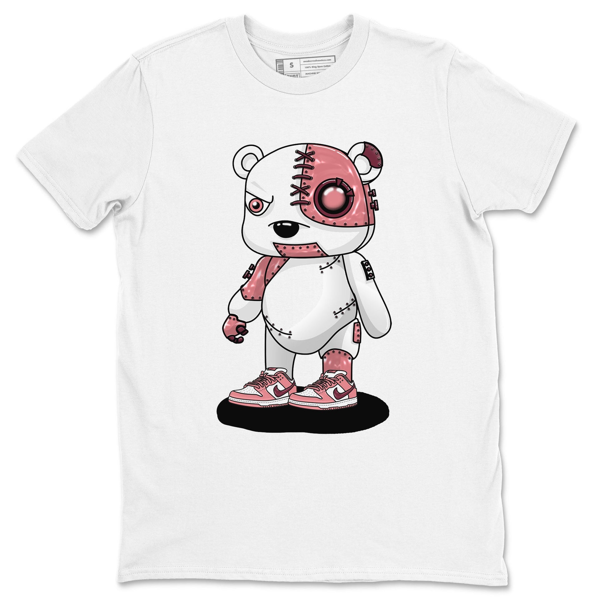 Dunk Valentine's Day shirt to match jordans Cyborg Bear sneaker tees Dunks Valentine's Day SNRT sneaker Release Tees unisex cotton White 2 crew neck shirt