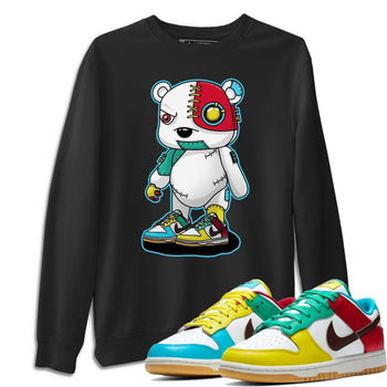 Dunk Free 99 White Sneaker Match Tees Cyborg Bear Sneaker Tees Dunk Free 99 White Sneaker Release Tees Unisex Shirts