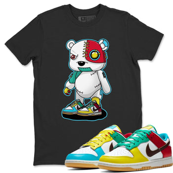 Dunk Free 99 White Sneaker Match Tees Cyborg Bear Sneaker Tees Dunk Free 99 White Sneaker Release Tees Unisex Shirts