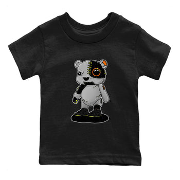 Nike Dunk Mid Premium shirt to match jordans Cyborg Bear sneaker tees Nike Dunk Mid Halloween SNRT Sneaker Tees Sneaker Matching Clothing Brand Baby Toddler Black 2 T-Shirt