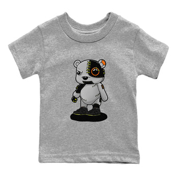 Nike Dunk Mid Premium shirt to match jordans Cyborg Bear sneaker tees Nike Dunk Mid Halloween SNRT Sneaker Tees Sneaker Matching Clothing Brand Baby Toddler Heather Grey 2 T-Shirt