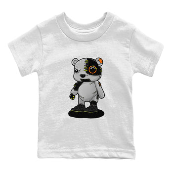 Nike Dunk Mid Premium shirt to match jordans Cyborg Bear sneaker tees Nike Dunk Mid Halloween SNRT Sneaker Tees Sneaker Matching Clothing Brand Baby Toddler White 2 T-Shirt