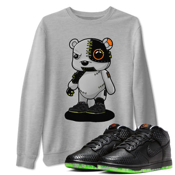 Nike Dunk Mid Premium shirt to match jordans Cyborg Bear sneaker tees Nike Dunk Mid Halloween SNRT Sneaker Tees Sneaker Matching Clothing Brand Unisex Sneaker Tee Heather Grey 1 T-Shirt