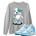 Nike Dunk High Blue Chill Sneaker Match Tees Cyborg Bear Sneaker Tees Nike Dunk High Blue Chill Sneaker Release Tees Unisex Shirts